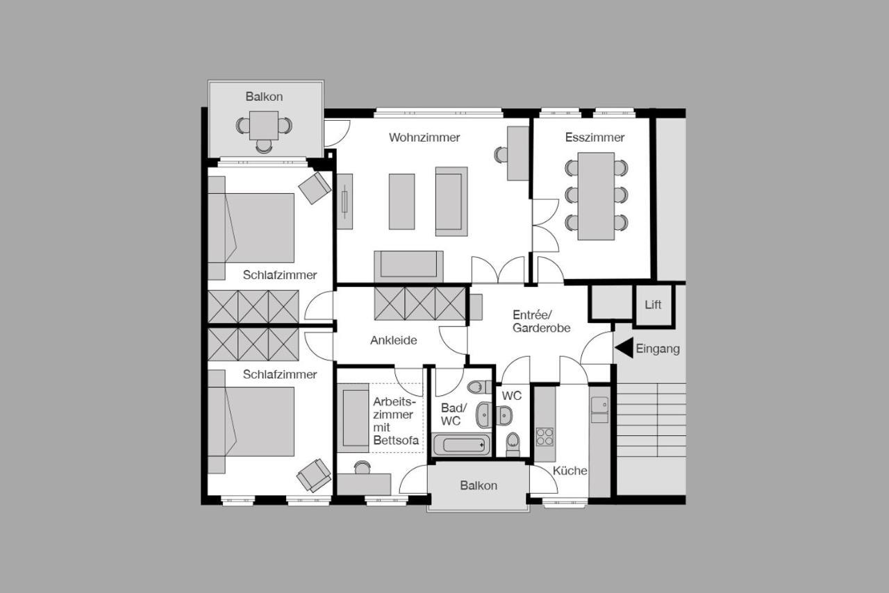 City Stay Furnished Apartments - Fasenstaubstrasse Σαφχάουζεν Εξωτερικό φωτογραφία