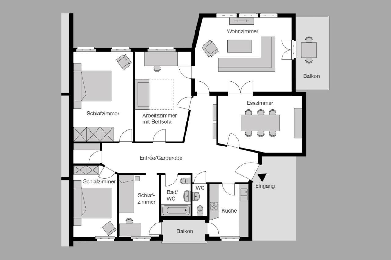 City Stay Furnished Apartments - Fasenstaubstrasse Σαφχάουζεν Εξωτερικό φωτογραφία
